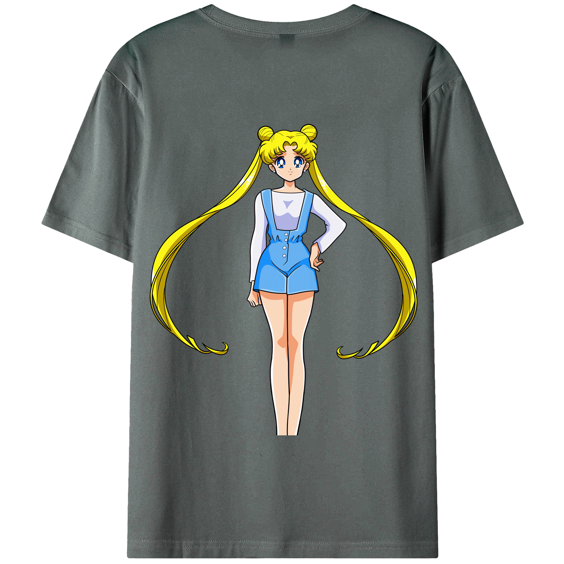 （画像用） 美少女戦士セーラームーン 愛野 美奈子 あいの みなこ Sailor Moon Aino Minako 綿100％半袖Tシャツ（背面プリント）